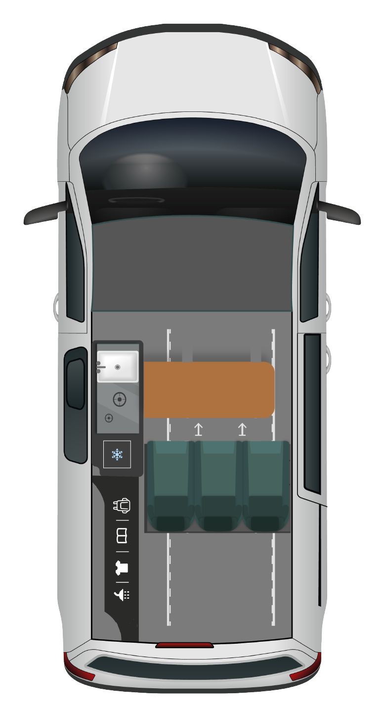 Layout P10H văzut de sus