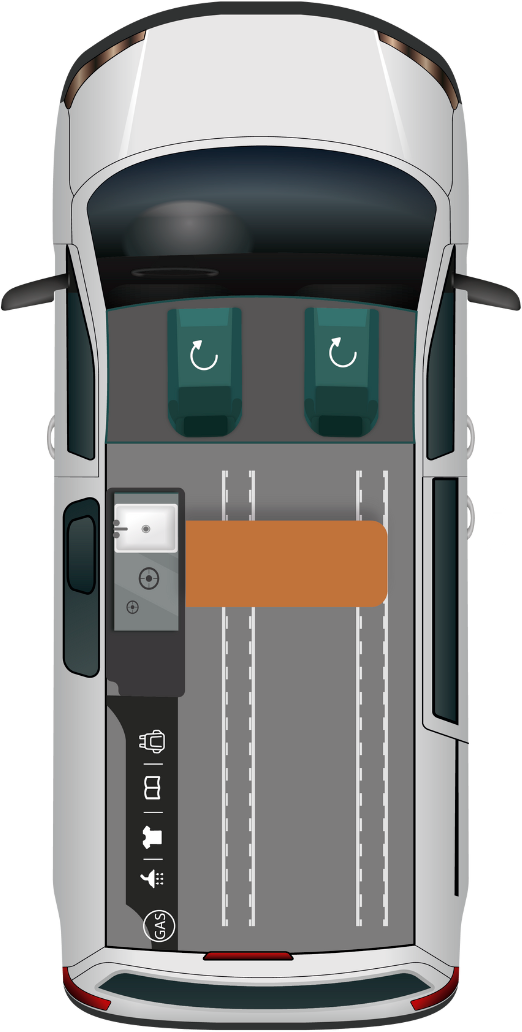 Layout P50+ văzut de sus