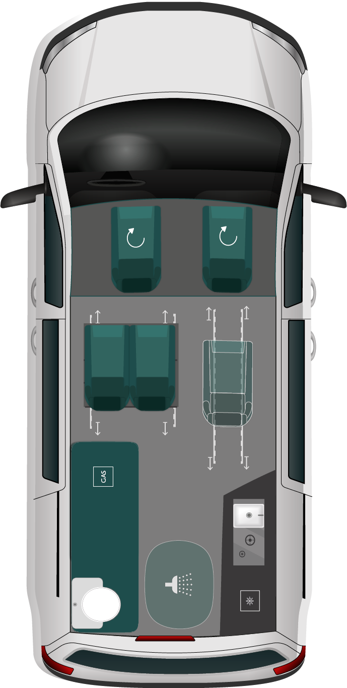 Layout P59+ văzut de sus