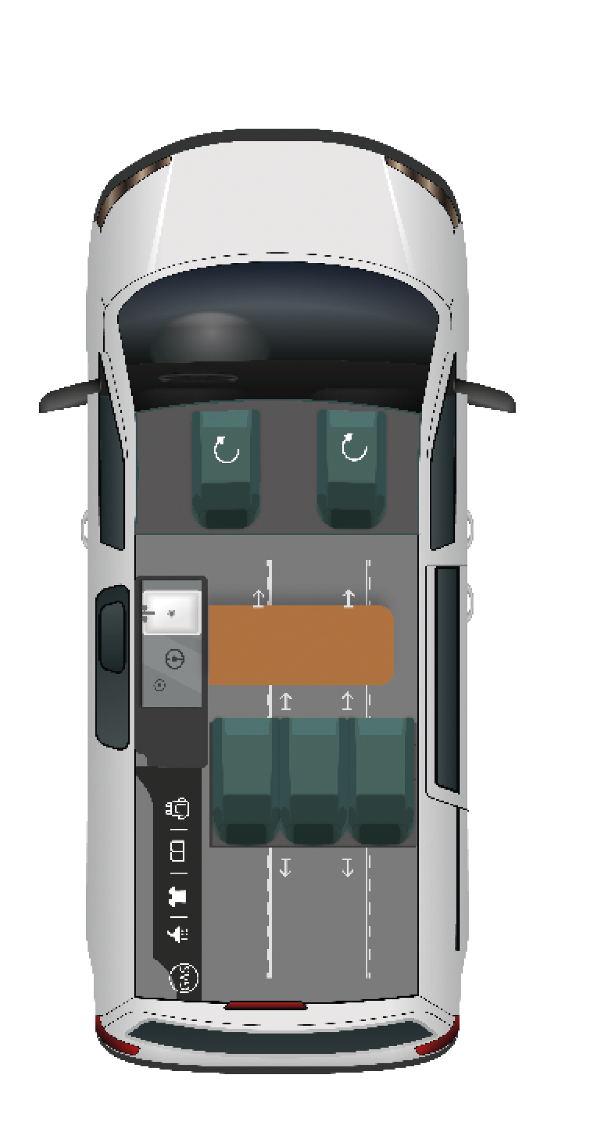 Layout P10+ văzut de sus